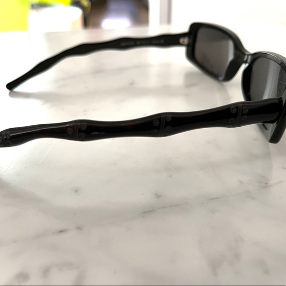 Vintage Bamboo Dark Tortoise Italian Sunglasses Michael Kors Glasses Frame 18629 - Picture 8 of 10